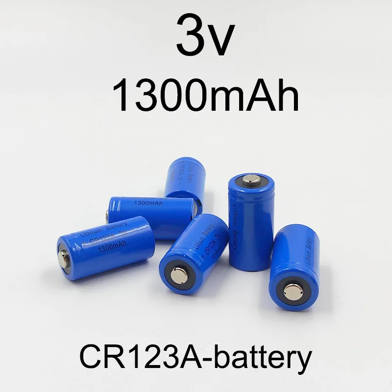 CR123A 3.7v 1300mAh lithium-ion Not rechargeable battery, CR123A, suitable for laser indicator LED flashlights