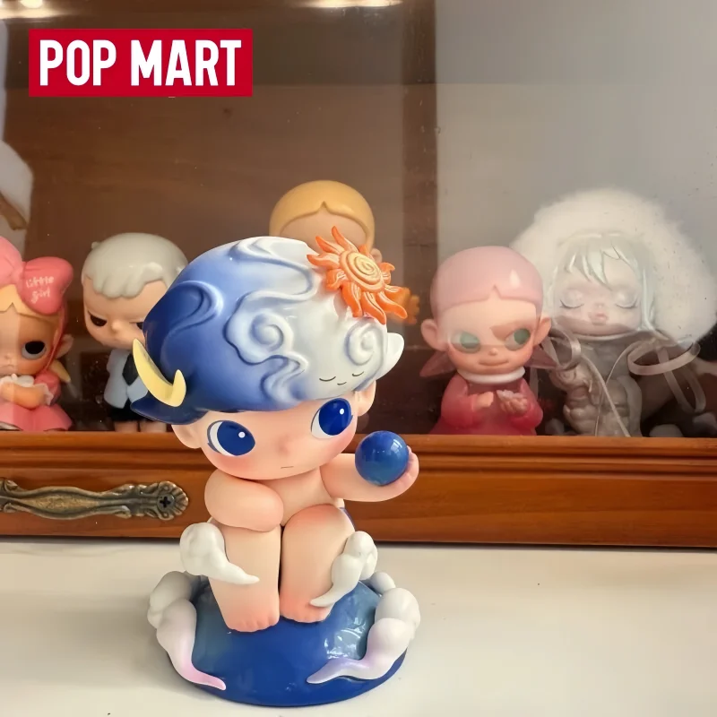 Hot Selling Genuine POP MART DIMOO Earth Day Limited Hanging Card Figurine Blind Box Desktop Ornament Collection Doll Toys Gifts