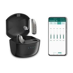 Self-Fitting OTC Hearing Aids, Mild to Moderate Hearing Loss, Bluetooth Hearing Aid with Invisible Fit, Directional Hearing