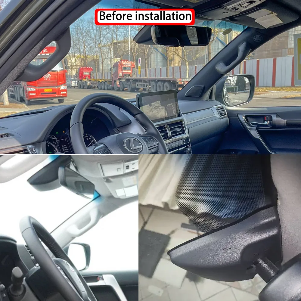 for Lexus GX 460 GX460 J150 Facelift 2018-2023 Car 4K Video Recorder DVR Dash Cam Dashboard Camera Plug and play Night Vision