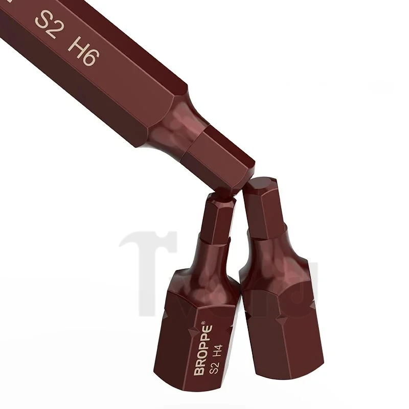 Hex Screwdriver Bit 10mm Hex Shank Magnetic 30mm 75mm Length Allen Wrench Screw Driver Bits Tools S2 Steel H4/5/6/7/8/10/12 view 4