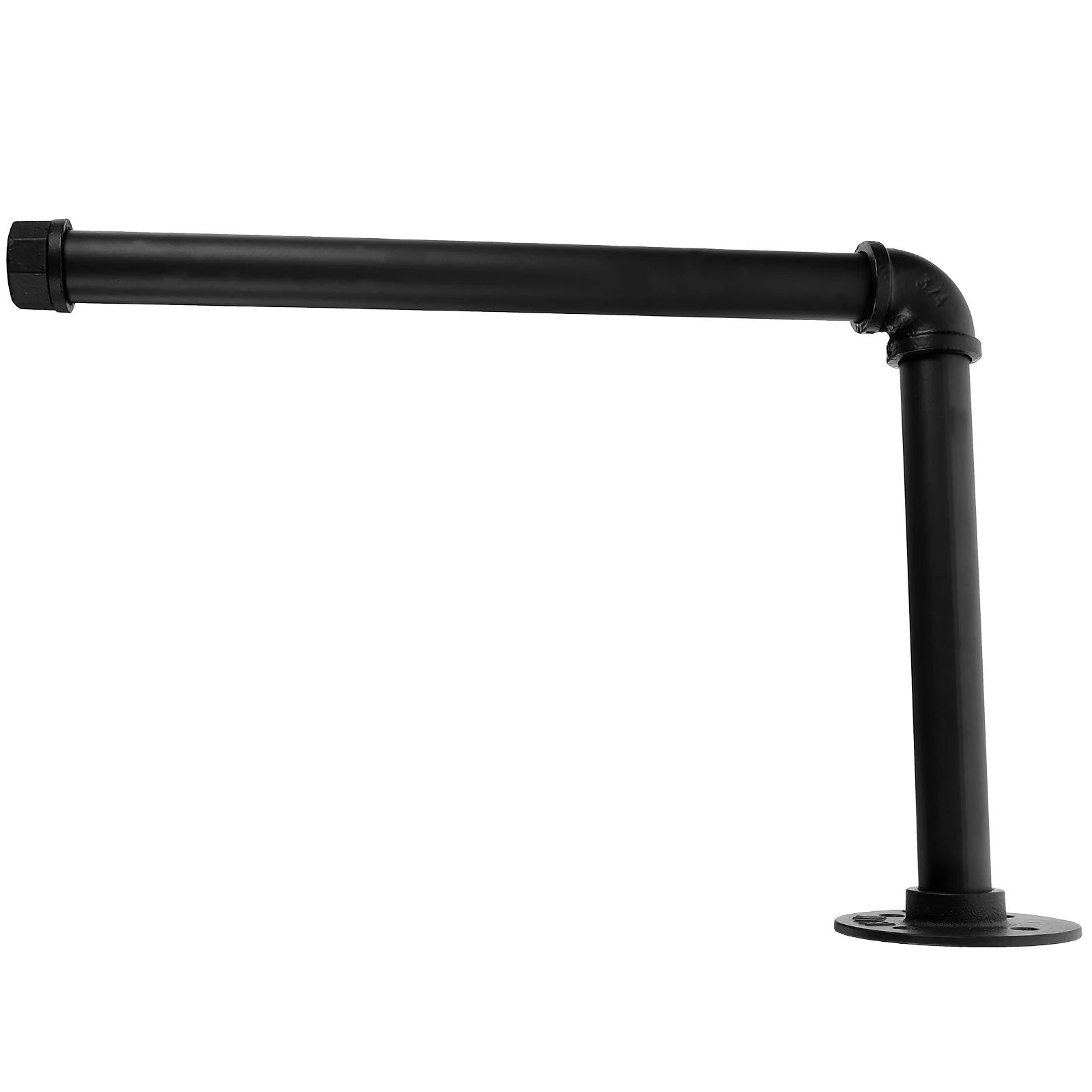 

Bathroom Tissue Storage Shelf Black Paper Holder Iron Art Wall Mounted Design for Home Toilet Regular Size