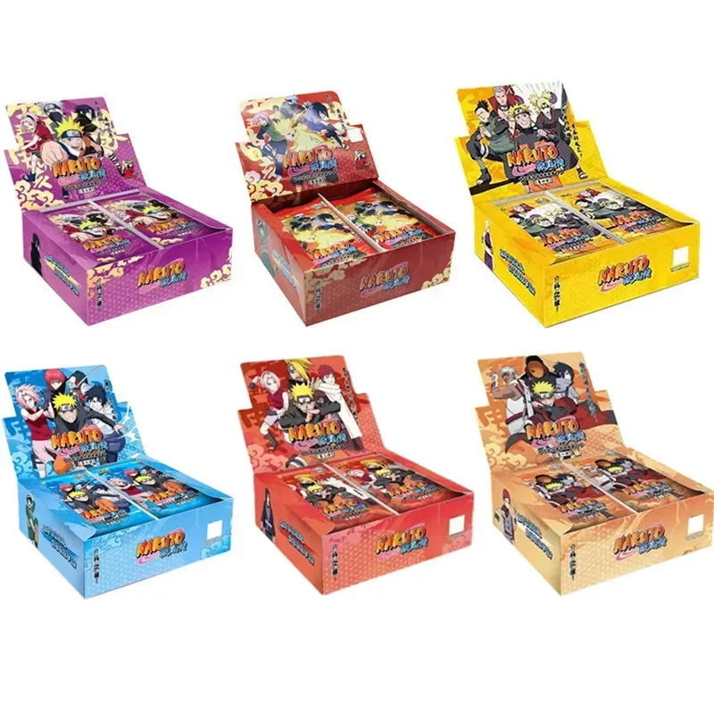 New KAYOU Genuine Naruto Cards Box Anime Figure Card Booster Pack Sasuke Collection Flash Card Toy Birthday Christmas Gift