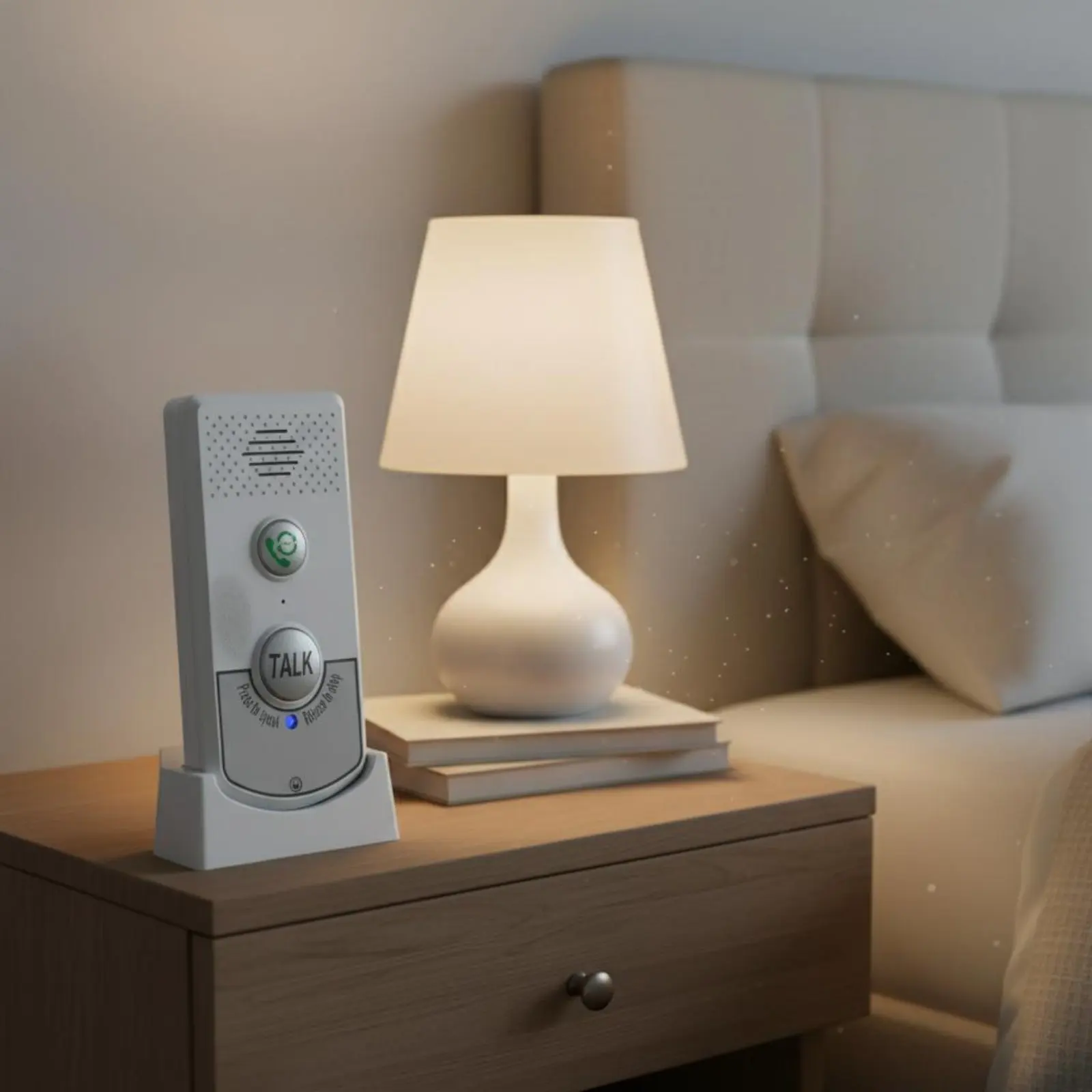 

2 Pieces Wireless Voice Communication System Door Chime Long Range Two-Way Indoor Communication System Home Communication Device