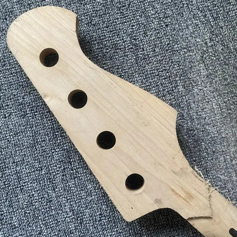 RN437 Left Hand Bass Guitar Semi Finished Version 4 String Electric Bass Neck Custom Order No Logo for DIY No Paints view 2