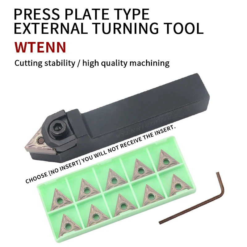 외부 선반 공구 WTENN WTENN1616/2020/2525/3232 CNC 홀더 TNMG16 카바이드 인서트 용 선반 절삭 공구 홀더