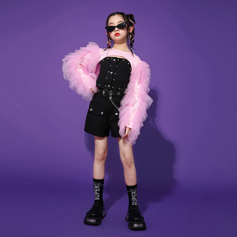 K-PoP-Vêtements Hip Hop Jazz pour Bol, Défilé Écologique, Costume de Défilé, Vêtements de brevJazz pour Enfants