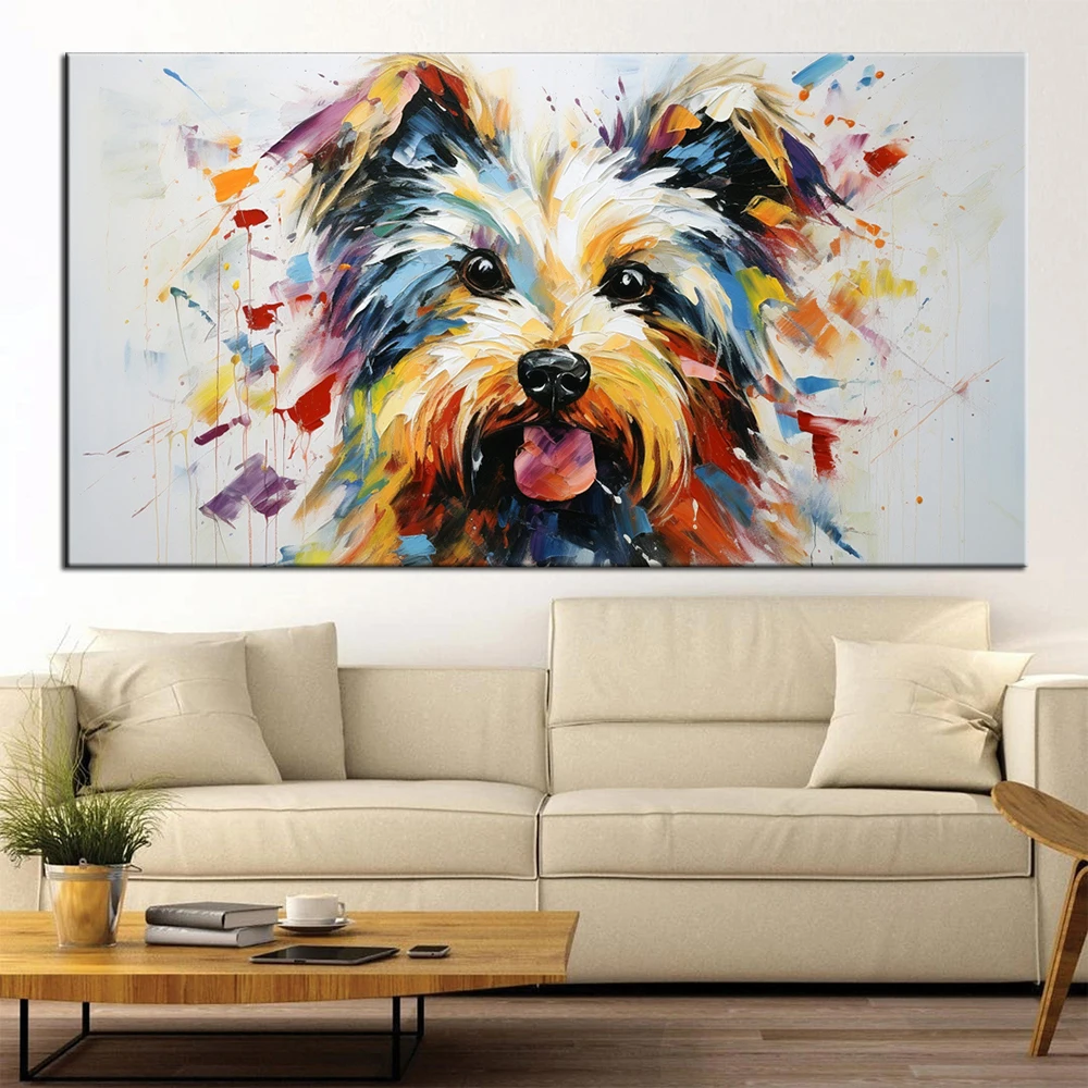 Hand Painted Oil Paintings Oil Painting on Canvas Abstract Modern Contemporary Pallet Knife Wall Art Home Decor Handmade Animal