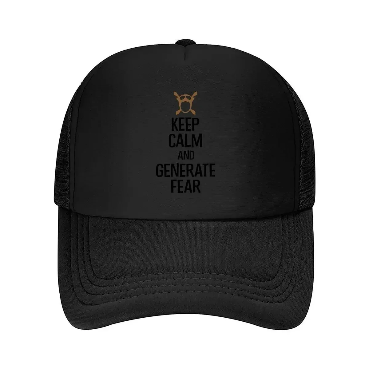2026 Generate Fear Bold - Inspired, Motivational Text Design Mesh Baseball Cap