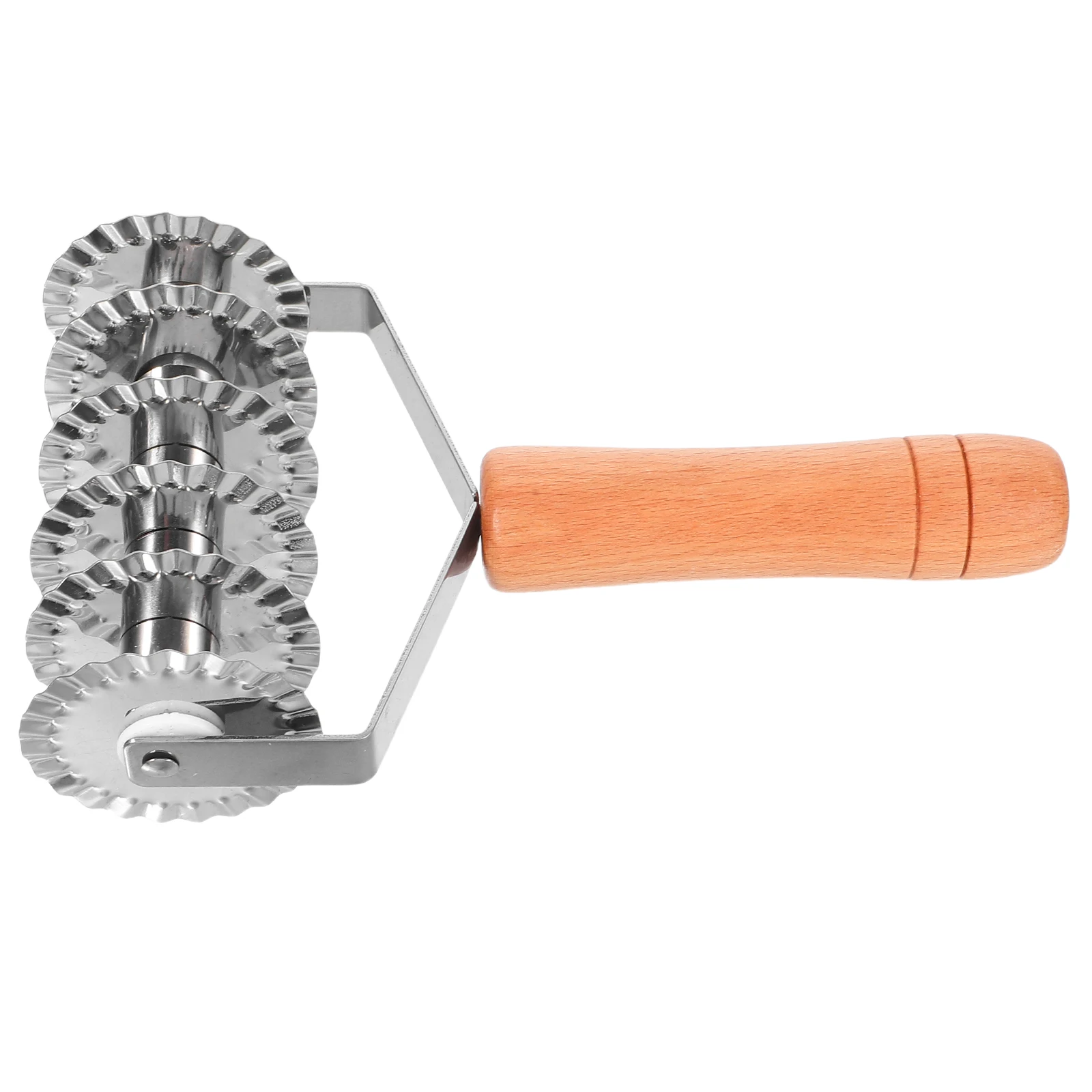 

Manual Dough Cutter Stainless Steel Lattice Roller for Noodles Easy Grip Long Handle Kitchen Tool Ideal for Pasta Making At Home