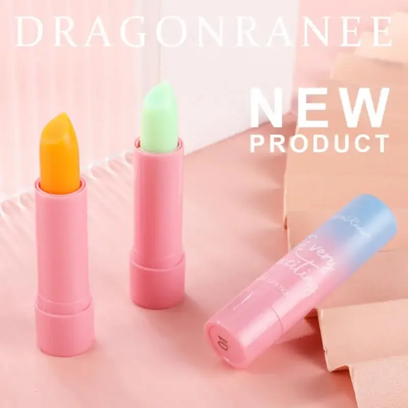 화장품 Temperature Change Color Lip Balm Lipstick Peach Girl Moisturizing Long Lasting Lip Gloss Makeup Lip Care Repair Cosmetic