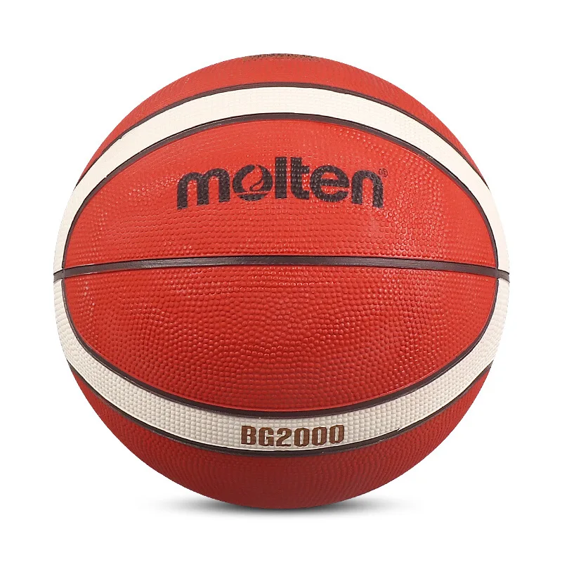 몰텐 BG2000 FIBA 승인 농구공 - 고무 커버 및 부틸 블래더 (야외 경기용, 사이즈 7/6)