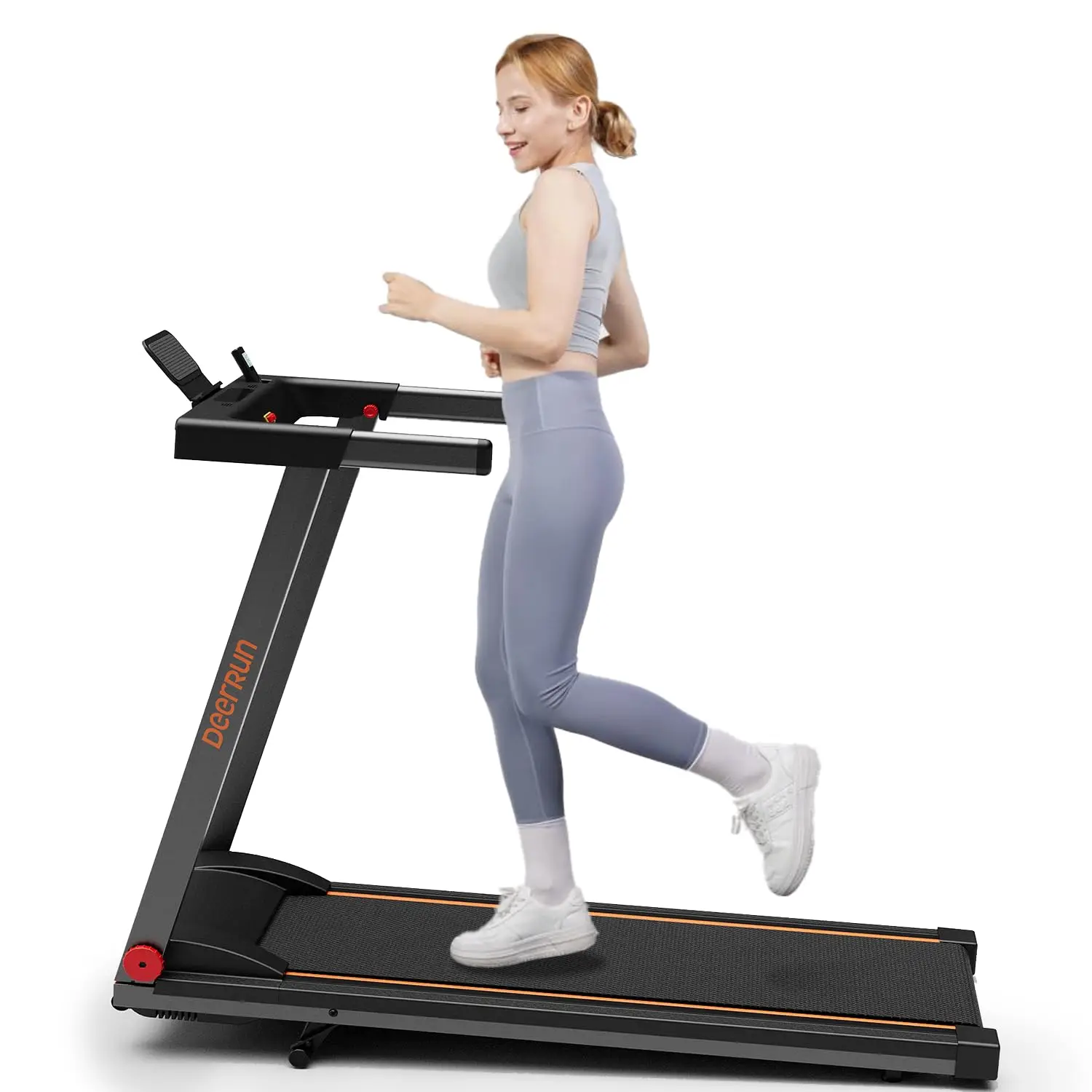 

Treadmills for Home with Incline and Handle Bar, 3.0 HP Foldable Treadmill for Small Spaces, Folding Running, Customized