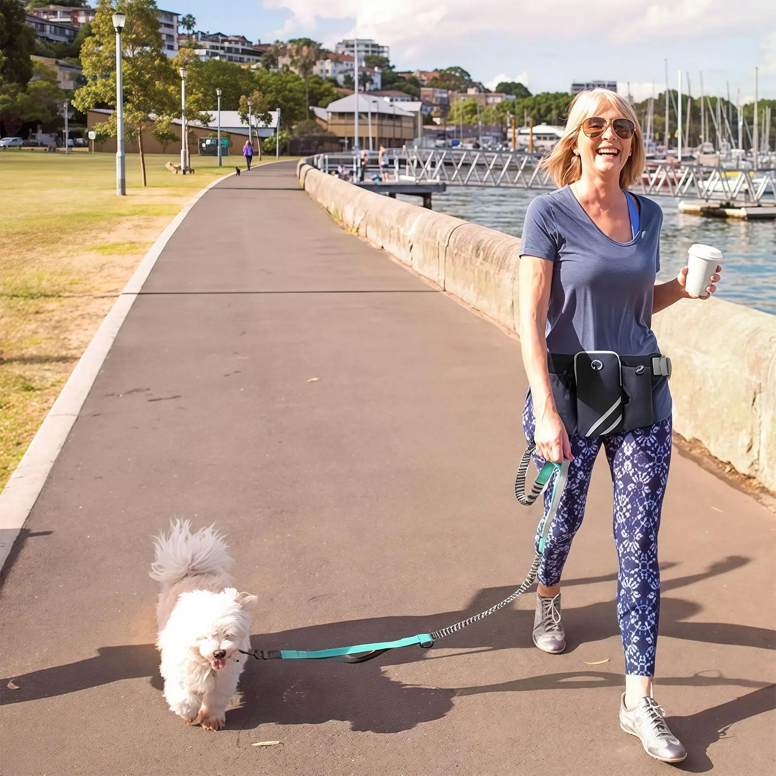 

Поясная сумка, легкая походная поясная сумка для домашних животных, многофункциональная легкая эргономичная светоотражающая экипировка для тренировок в кемпинге