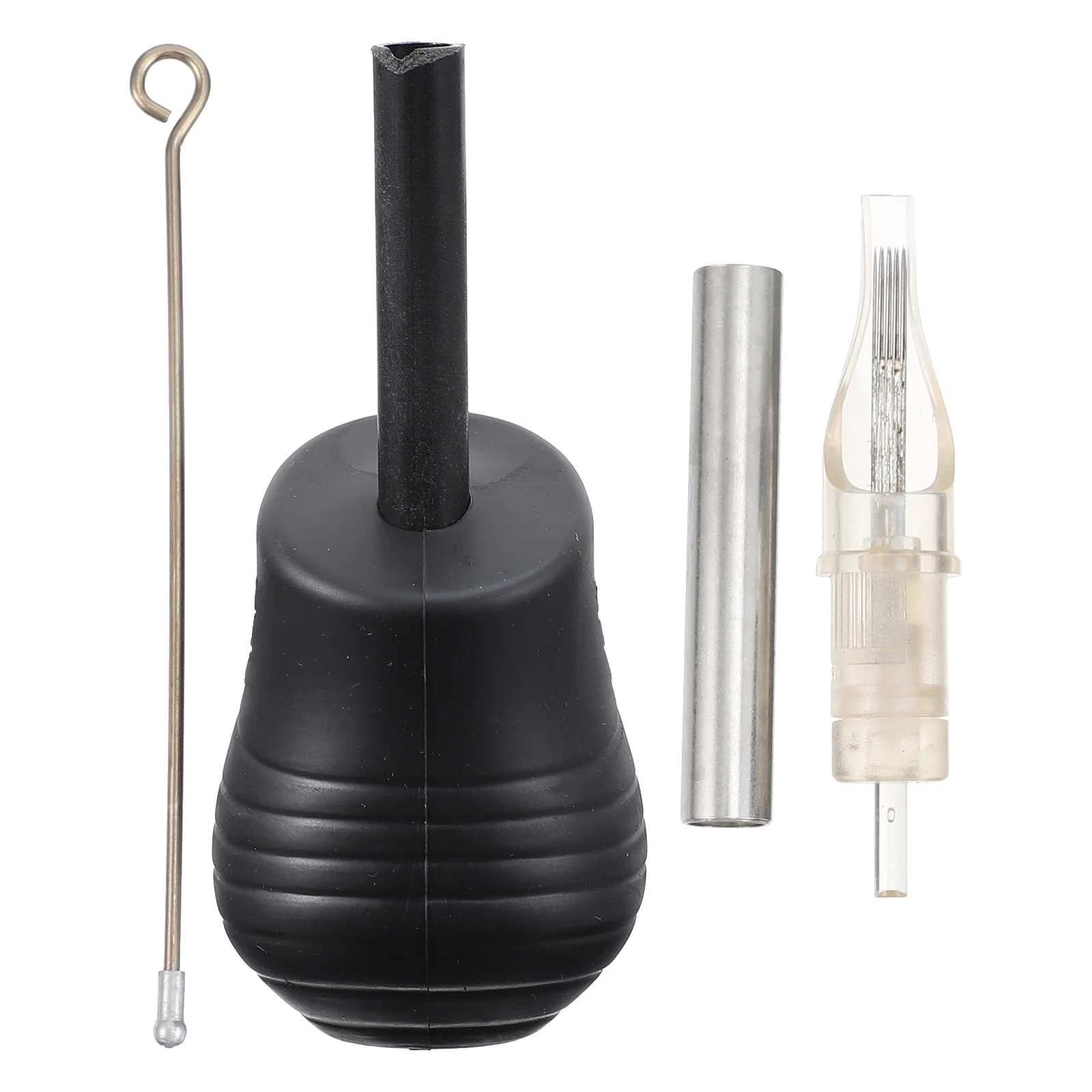 1 مجموعة مقبض الوشم سيليكون أسود مريح صديقة للبيئة الملحقات قبضة مقبض سيليكون لوازم الملحقات