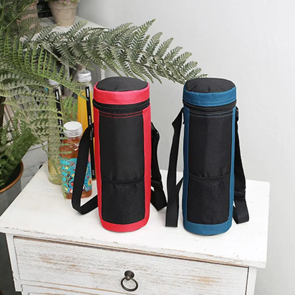 Water Bottle Cooler Bag Universal Water Bottle Pouch Insulated Cooler Bag Outdoor Traveling Camping Hiking Bottle Storage Bag