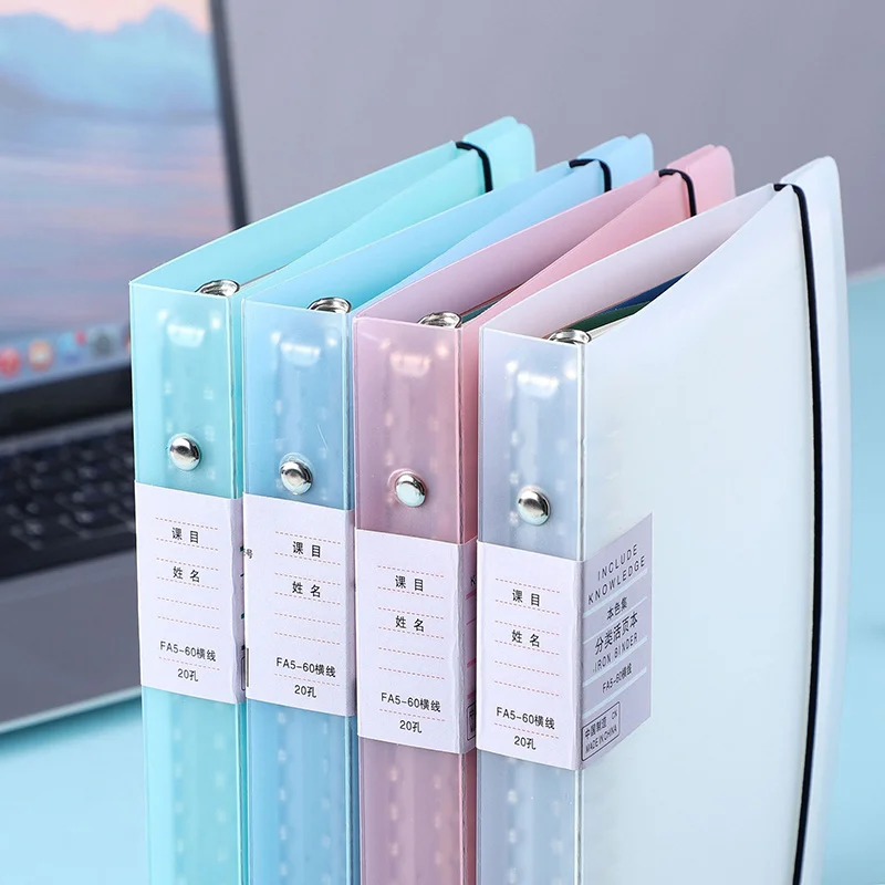 High Quality Binder B5 A5 Loose Leaf Spiral Notebook Paper Diary Removable Simple Thickened Coil Shell 60 Sheets