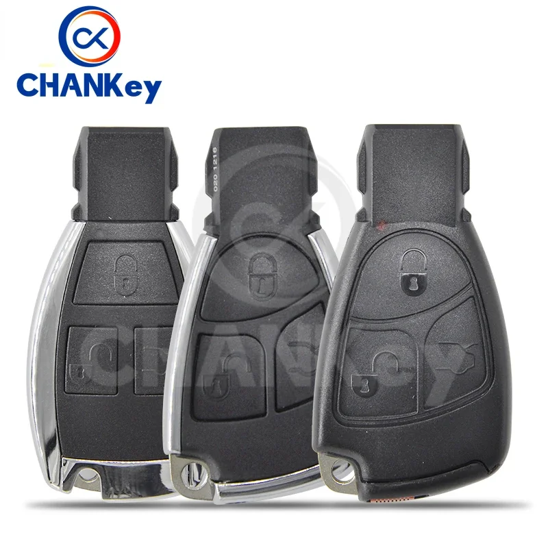 CHANKey Car Key Shell Case For Mercedes Benz A C E S Class W203 W211 W204  CLS CLK Modified Replace Smart  Card Cover Part