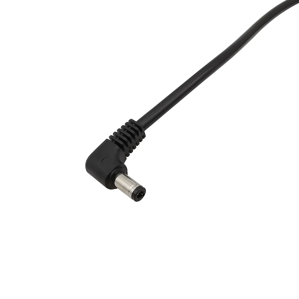 Haaks 90 Graden 5.5X2.5Mm Mannelijk Naar Mannelijk Plug Dc Voedingskabel Adapter Verlengsnoeren Compatibel Met 5.5X2.1Mm