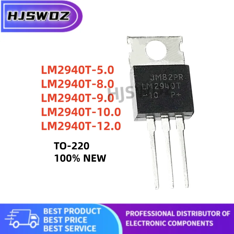 10PCS LM2940T-9.0 LM2940T-12.0 LM2940T-8.0 LM2940T-5.0 LM2940T-10.0 LM2940T LM2940CT TO-220 NEW