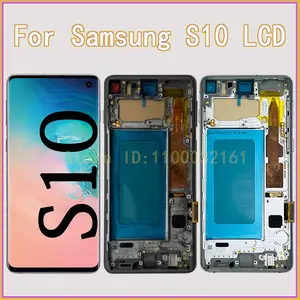 Bilashmart TFT Screen Samsung Galaxy S10 LCD Display SM G973F Touch Screen Digitizer Samsung S10 LCD G973 Display Replacement Parts
