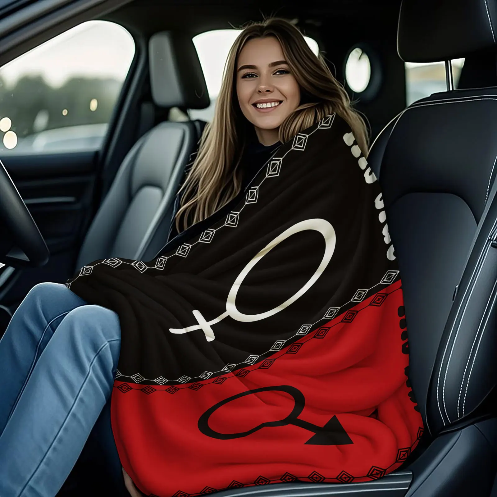 الملك الملكة زوجين الفانيلا بطانية رومانسية القلب تاج طباعة رمي بطانية للمنزل هدية عيد الحب المثالية للأزواج