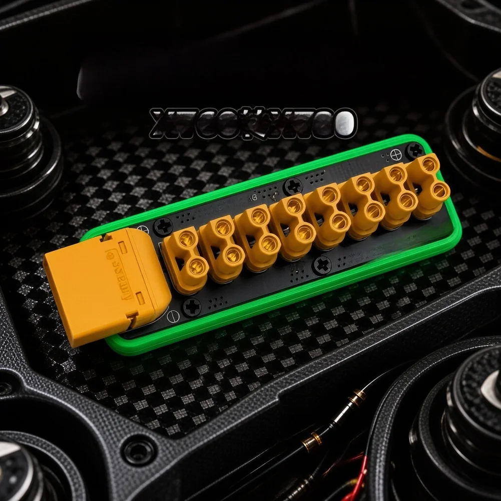 100A High Current Connector Conversion Splitter Board 8 Channel Output For Model Vehicle Multi-path Power Distribution Circuit