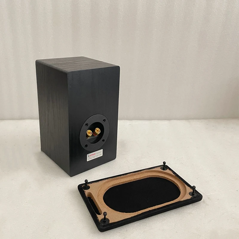Kyyslb 3 Polegada alto-falante bidirecional caixa vazia escudo diy amplificador caixa de alto-falante de madeira áudio em casa alta fidelidade alto-falante de madeira chassis casa
