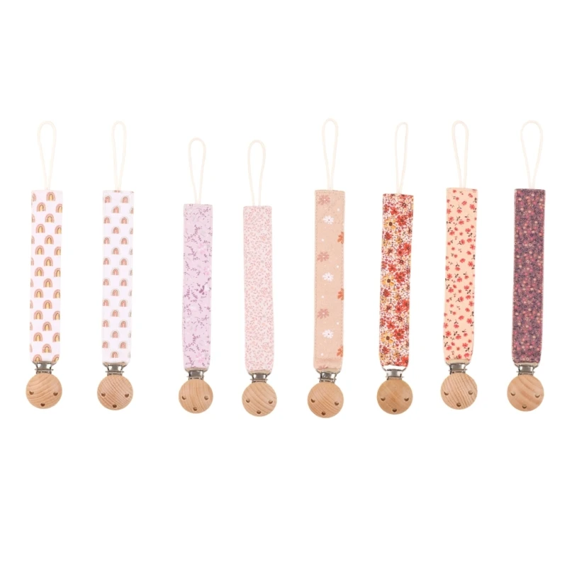 2PCS Infants Soother Clip Comfortable Baby Pacifier Leash Secure Toy Attachment