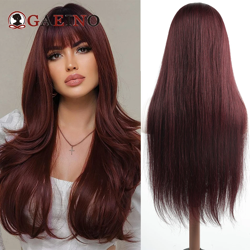 3/4 Half Wigs Straight Real Brazilian Human Hair Glueless Headband Wigs Machine Made 99J# Half Head Wigs For Women 14-28Inch