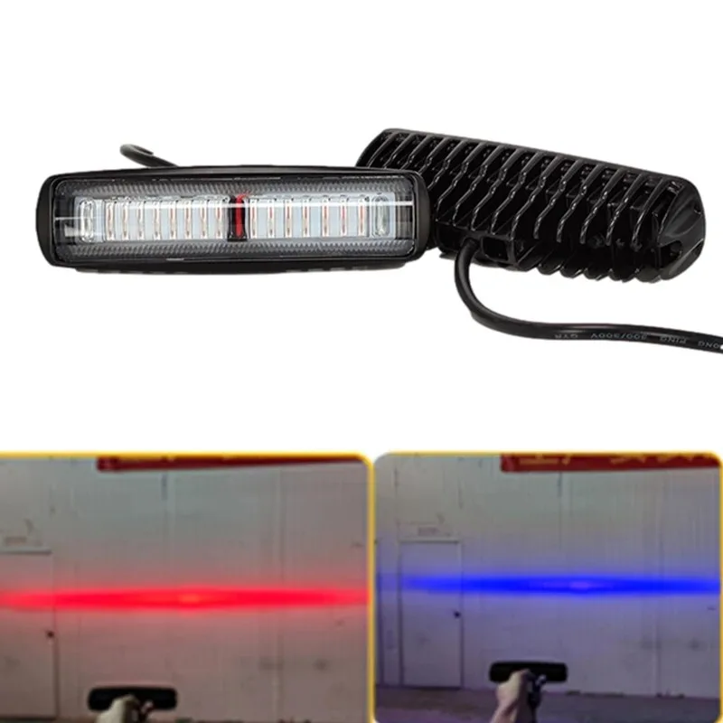 Forklift Light Strobe Lights For Trucks 15LED Bar Strobe Red Blue Flashing Light Waterproof DC High Visibility Safety Warning