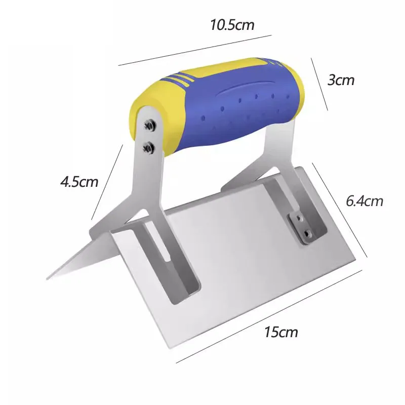 One Piece of Inner and Outer Corner Trowel Internal and External 90 Degree Sheet Rock Stainless Steel Drywall Corner Trowel