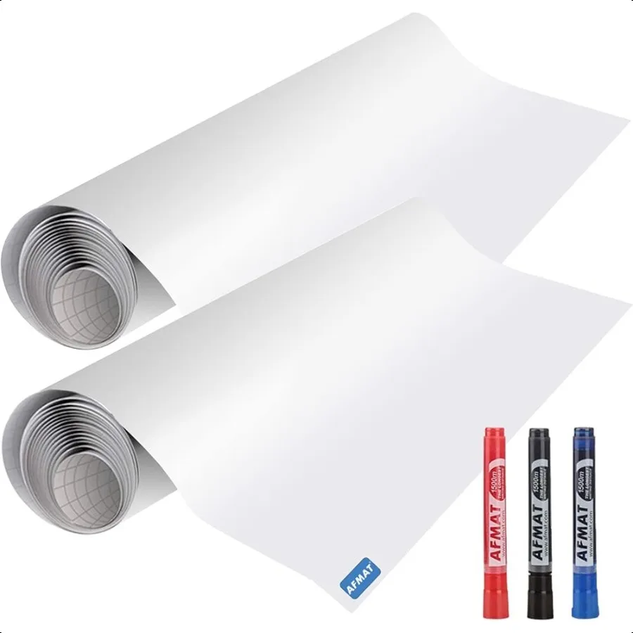 

White Board Wallpaper Whiteboard Roll Stick on White Boards for Wall 1.5x11ft Peel and Stick Dry Erase Roll StainProof er Stick