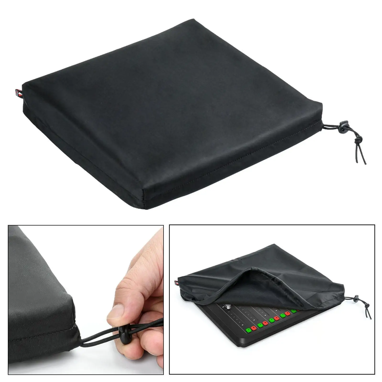 Audio Recorder Dust Cover 896C Ventilated Black 41 x 39 x 3.5 cm Waterproof