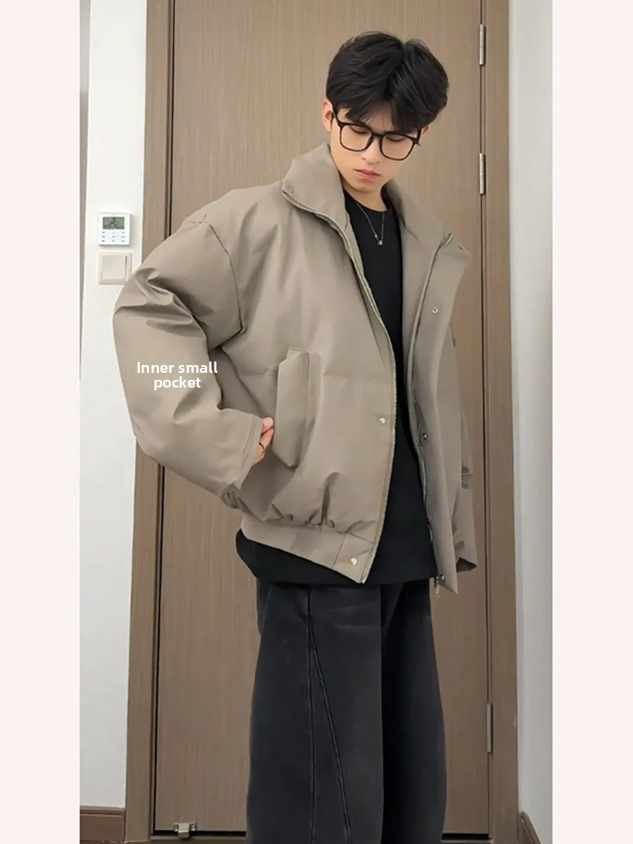 

Мужская утепленная куртка-пуховик Cleanfit с воротником-стойкой, теплая, из хлопка, зимняя, модная, брендовая, верхняя одежда