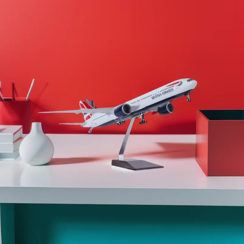 1/157 Scale airplane toy B777 British Airways Airline Model Diecast Resin Plane Aircraft Toys Collection Gifts Display Orname
