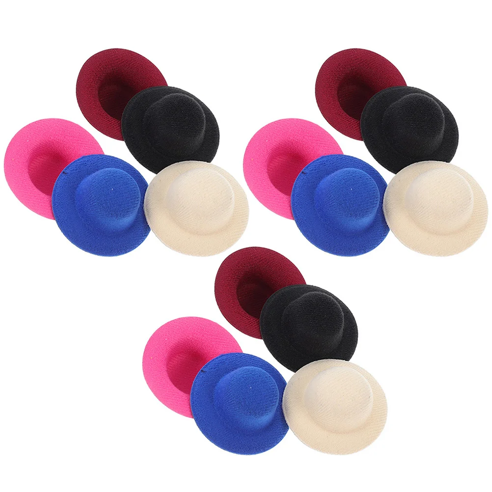 15 Pcs Small Hat Toys for Babies Mini Hats Photo Prop Accessory Baseball DIY Caps Cloth Decor Accessories Craft Baby