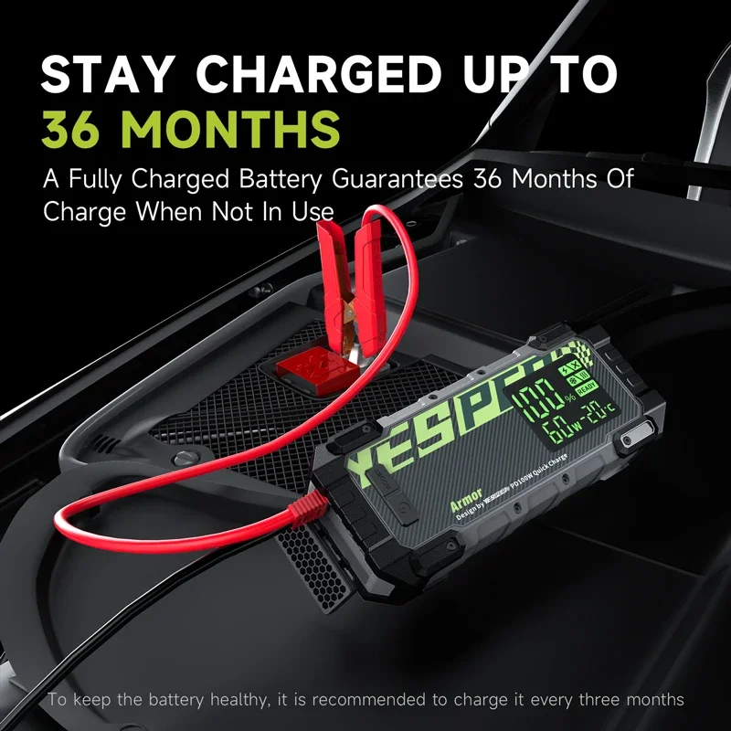 Hot Selling Yesper Armor Hot Sale Jump Start 12V Lithium Battery Jump Pack Car Starter Fast Charge for Car factory