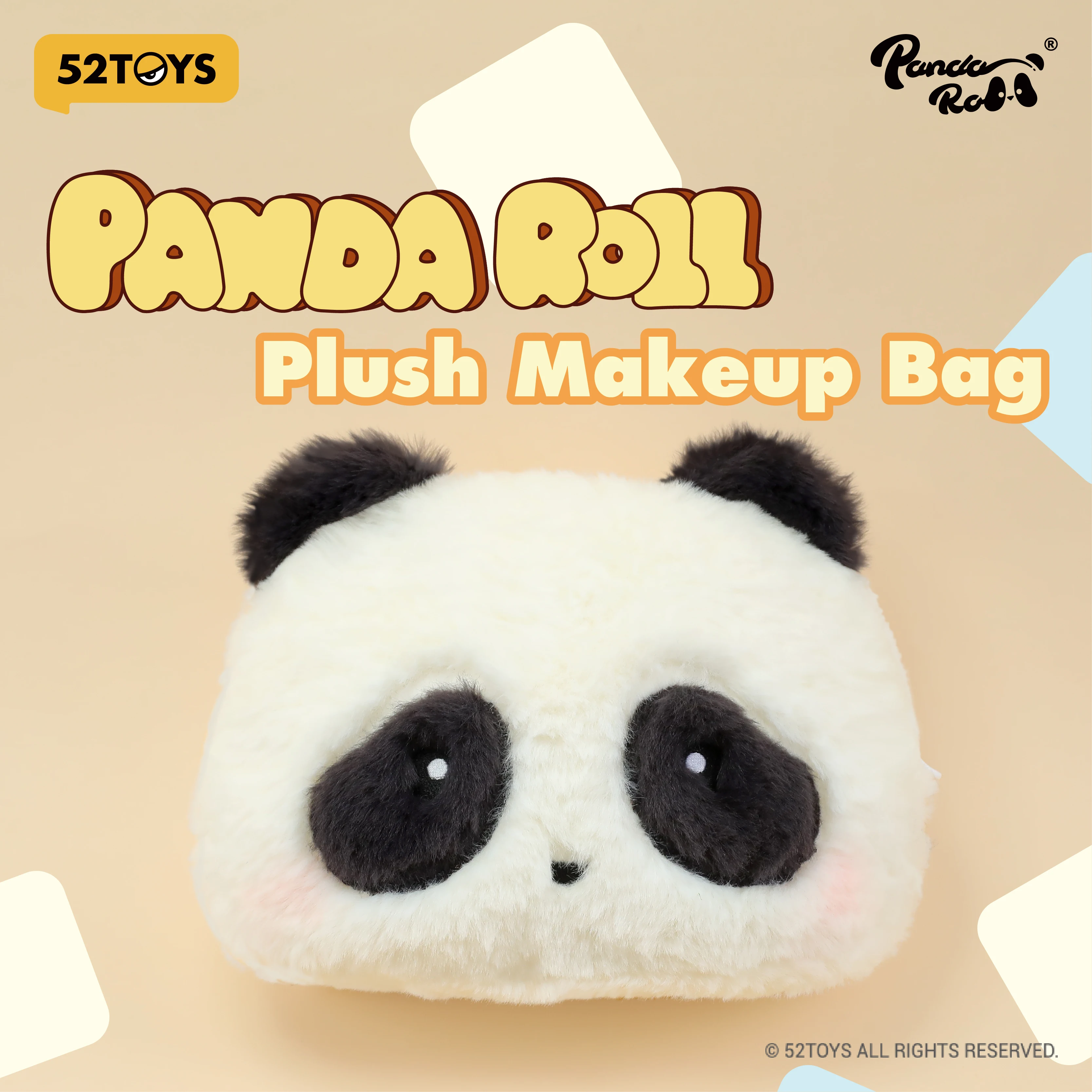 52TOYS Panda Roll Plush Make up Bag