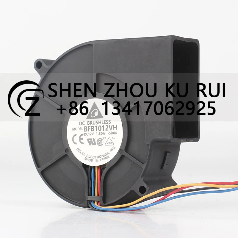 

Brand new original BFB1012VH 97x94x33mm 9733 DC12V 1.80A large air volume Grill centrifugal turbine blower cooling fan