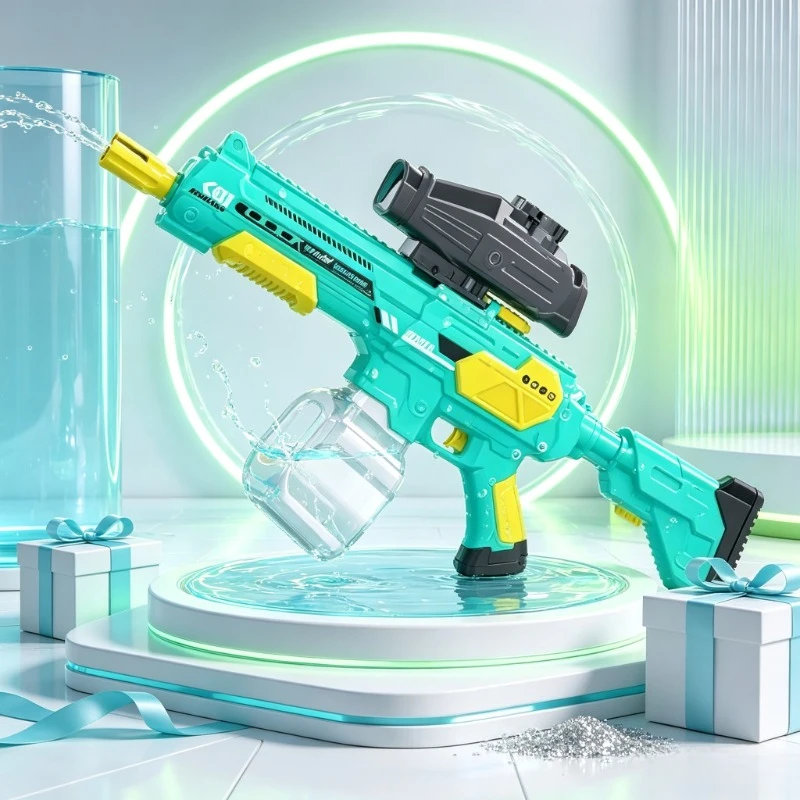 Summer Backyard Splash Toy Manual‑Auto Switchable Water Blaster High‑Velocity Large Tank For Kid Pool Party Gathering