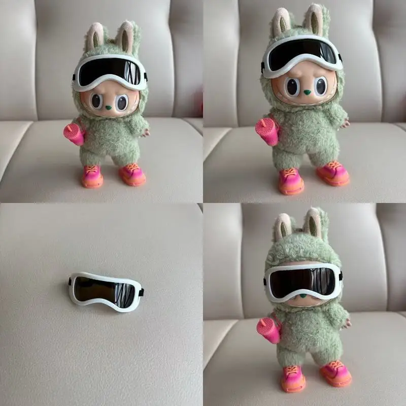 

For/Cloth 17cm Labubu Mini Ski Goggles Fashion Ski Clothes Ski Board Set Labubu Clothing Accessories Exquisite Matching