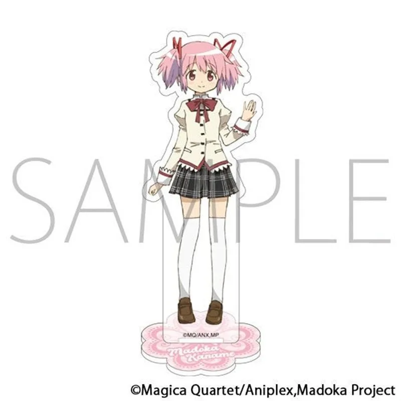 Puella Magi Madoka Magica Anime Figure Akemi Homura Acrylic Stand Tomoe Mami Model Prop Keyring Miki Sayaka Desk Ornament Gift