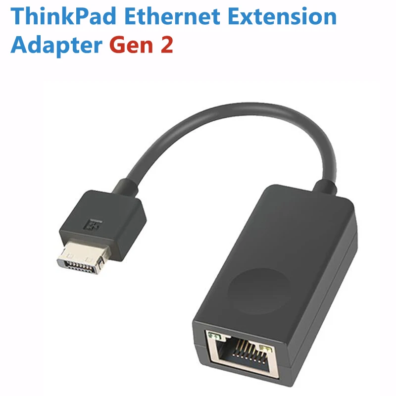 ThinkPad Ethernet Extension Adapter Gen 2 for or ThinkPad X1 Carbon 8th/7th/6th Gen.4X90Q84427 Thinkpad netwrok adapter RJ45