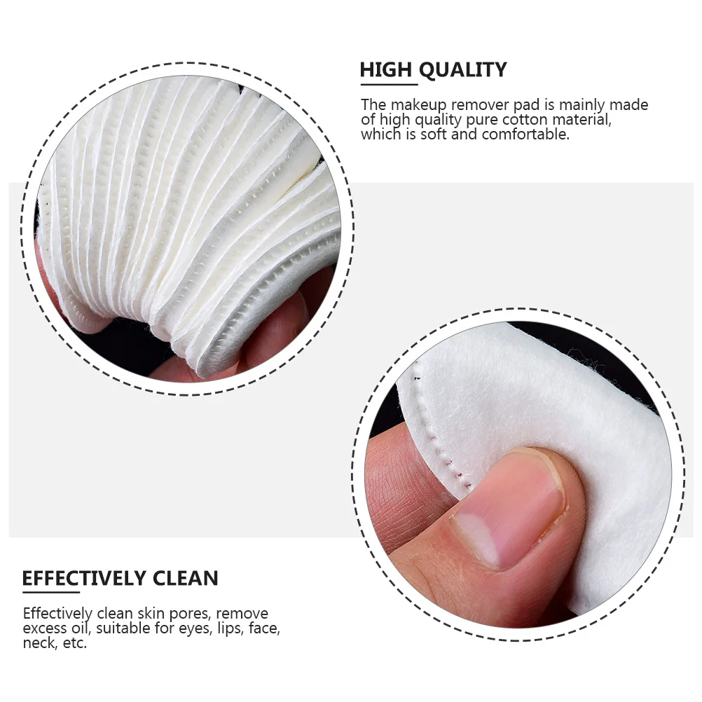 

1Set Facial Clean Pads Reusable Makeup Removing Puff High Quality Cotton Skin Friendly Lightweight Travel Pouch for Eyes Lips