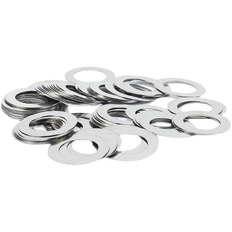 DIVEDEER M3 M4 M5 M6 M8 M10 M12-M20 DIN988 304 الفولاذ المقاوم للصدأ ضبط الدقة الرقائق طوقا رقيقة جدا شقة رقاقة غسالة