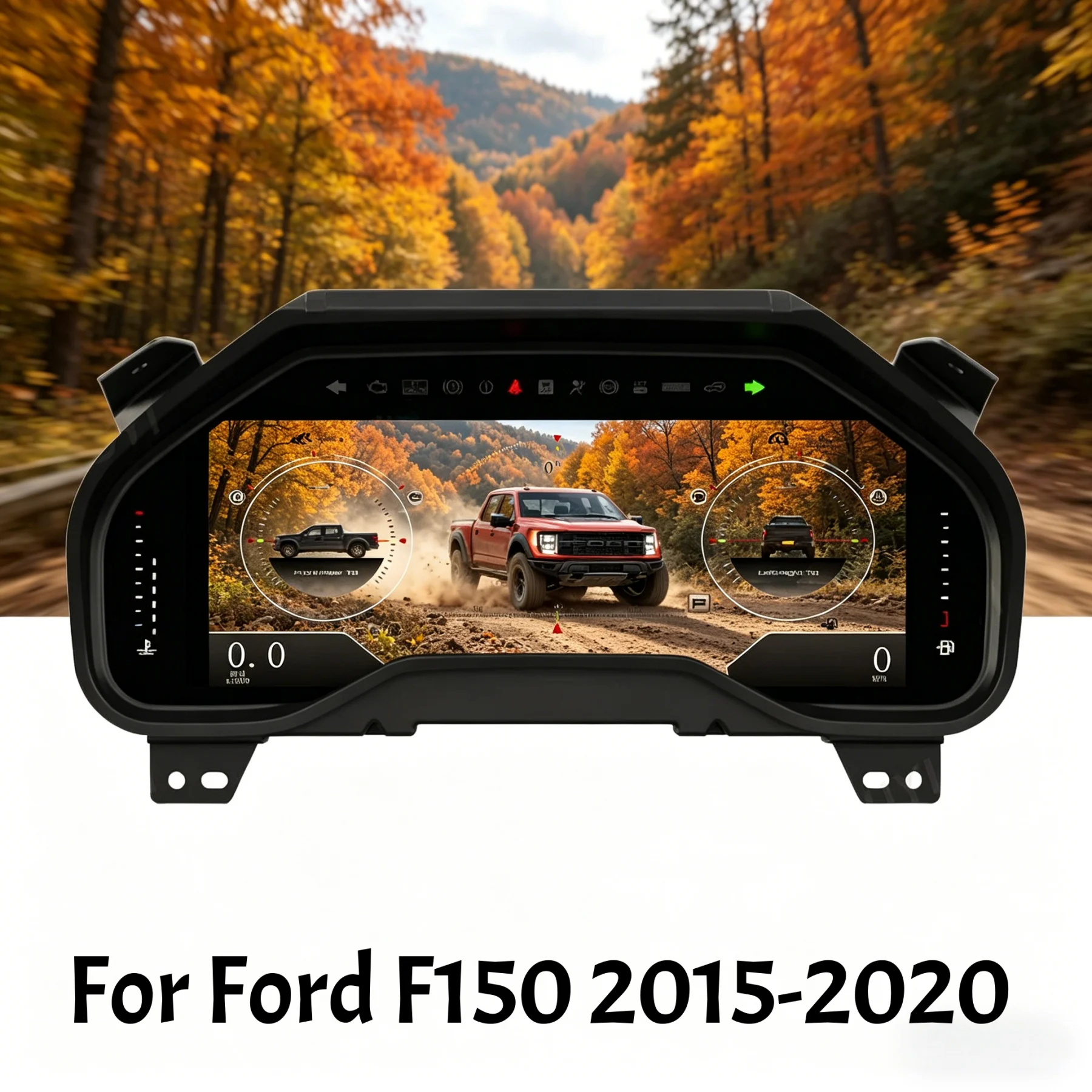 

12.3 inches For Ford F150 2015-2020 Car LCD Digital Panel Cluster Display Dashboard Instrument Speedometer Virtual Cockpit