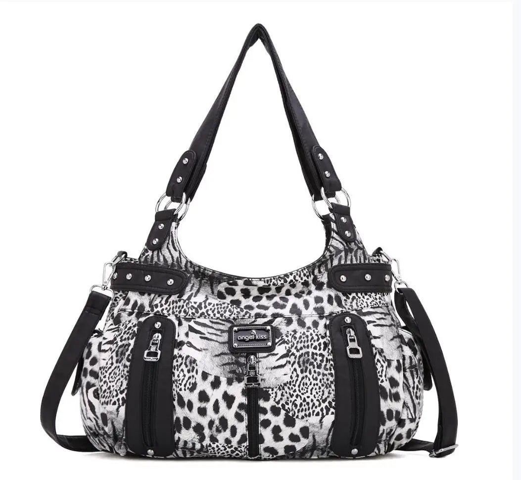 

Angelkiss Women Handbag Top-handle Shoulder Bag Satchel Fashion PU Dinner bag Multi-pockets Shoulder Bags Phone Money Pack