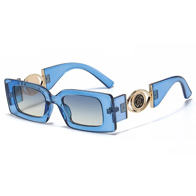 مستطيل صغير النظارات الشمسية الرجال النساء السفر ظلال مربع نظارات شمسية خمر الرجعية Lunette Soleil فام Gafas دي سول UV400