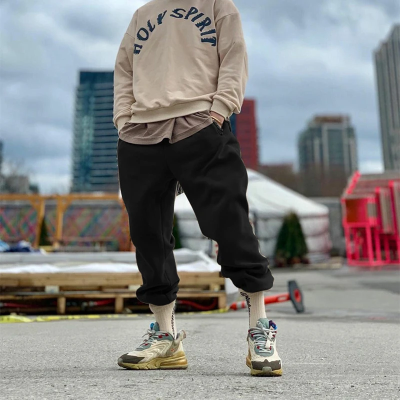 New Men Casual Pants Fitness and Sports Jogging pants Man Sweatpants Loose Drawstring Pants Men's clothing Trousers  Streetwear